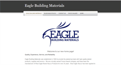 Desktop Screenshot of eaglebuildingmaterials.com